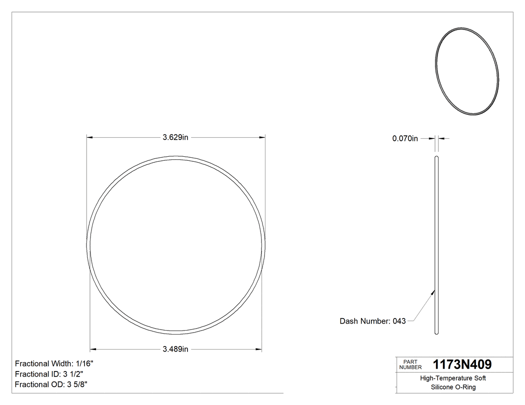 Technical drawing - 1173N409